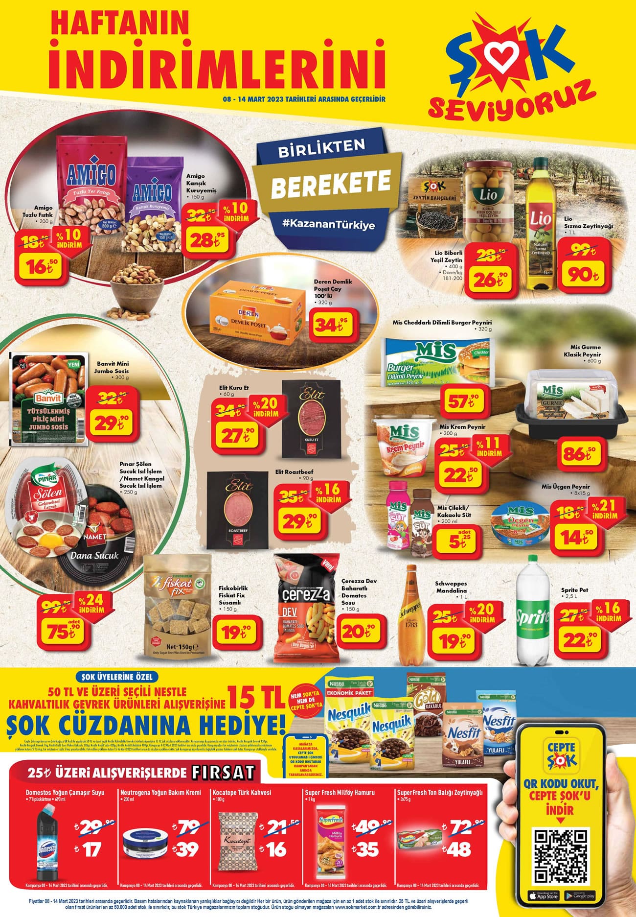 ŞOK Market te dev ekonomik Ariel deterjan 187 TL! Yüzde 30 a varan çılgın indirim! ŞOK online kataloğu 9 Mart 2023