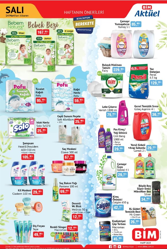 BİM de nohut 76.50 TL, Tereyağı 139 TL, margarin 39.75 TL! 12 Mart 2023 fiyat listesi