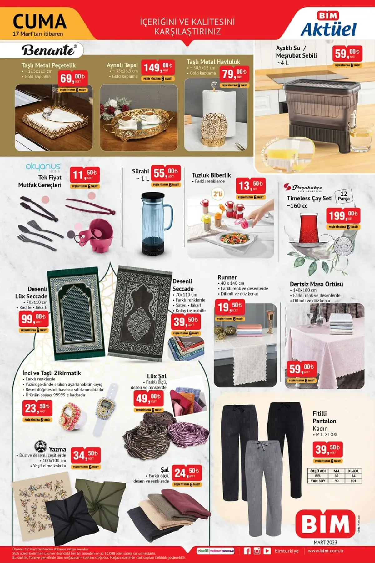 BİM de yüzük tepsisi 149 TL, Xiaomi Airfryer 3.099 TL! BİM online yeni ay kataloğu 17 Mart 2023 fiyat listesi