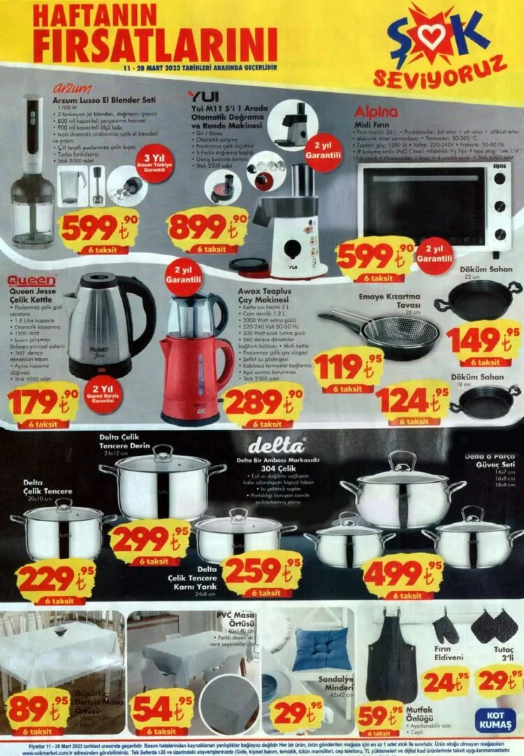 Şok ta Kızartma Tavası 119,90 TL, Çelik Tencere 299,95 TL! 14 Mart 2023 fiyat listesi