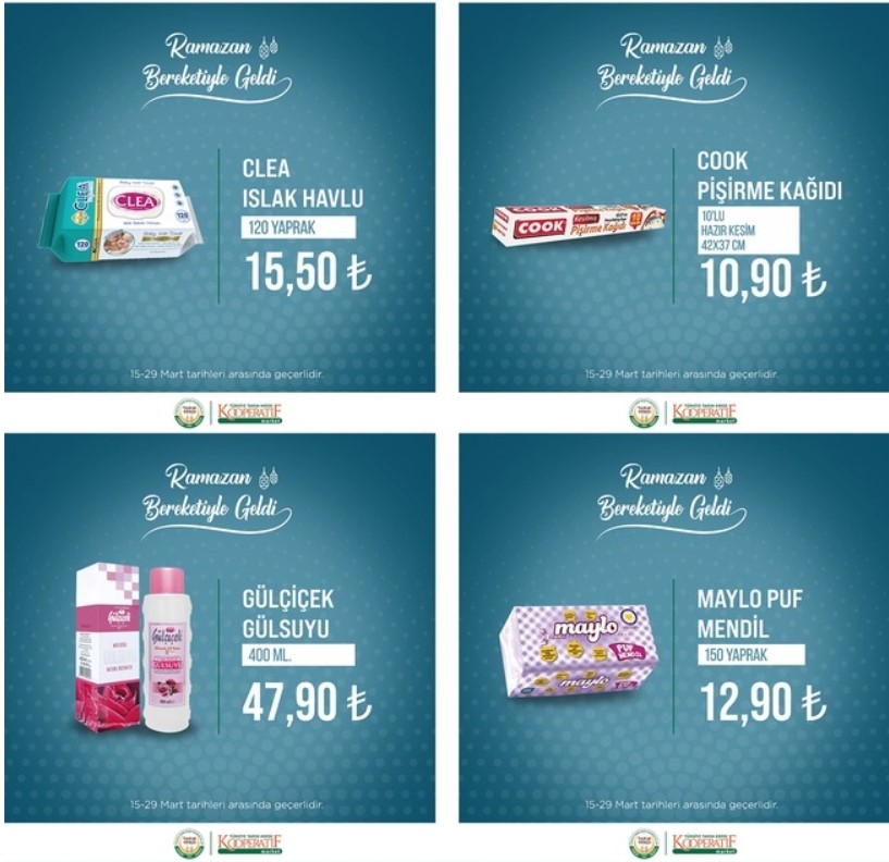 Tarım Kredi Marketleri nde peynir 39.95 TL,nohut 29.50 TL! Çılgın indirimleri kaçırmayın!