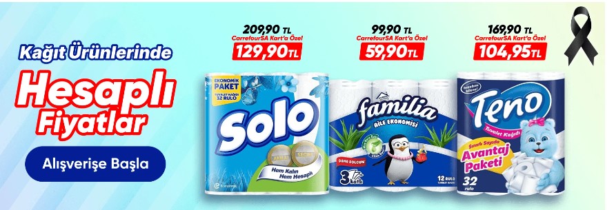 Carrefour da tuvalet kağıdına akıl almaz indirim! Fiyatlar resmen dibe vurdu! yetişen alır
