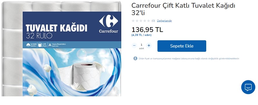 Carrefour da tuvalet kağıdına akıl almaz indirim! Fiyatlar resmen dibe vurdu! yetişen alır