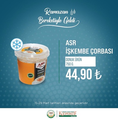 Tarım Kredi’de Ramazan bereketi! Hurma 46 TL,1 kg nohut 29 TL! 17 Mart 2023 Fiyat Listesi