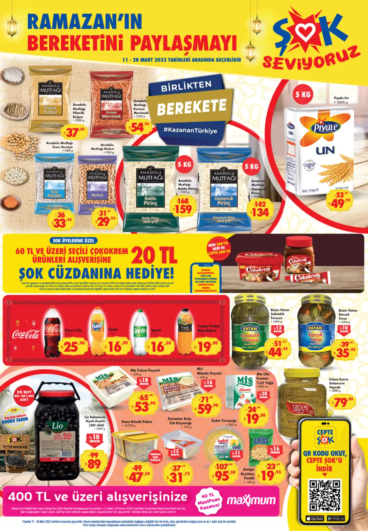 ŞOK marketlerde Ramazan indirimleri başladı! Şok aktüel katalog için son gün 28 Mart! İndirimleri kaçırmayın!