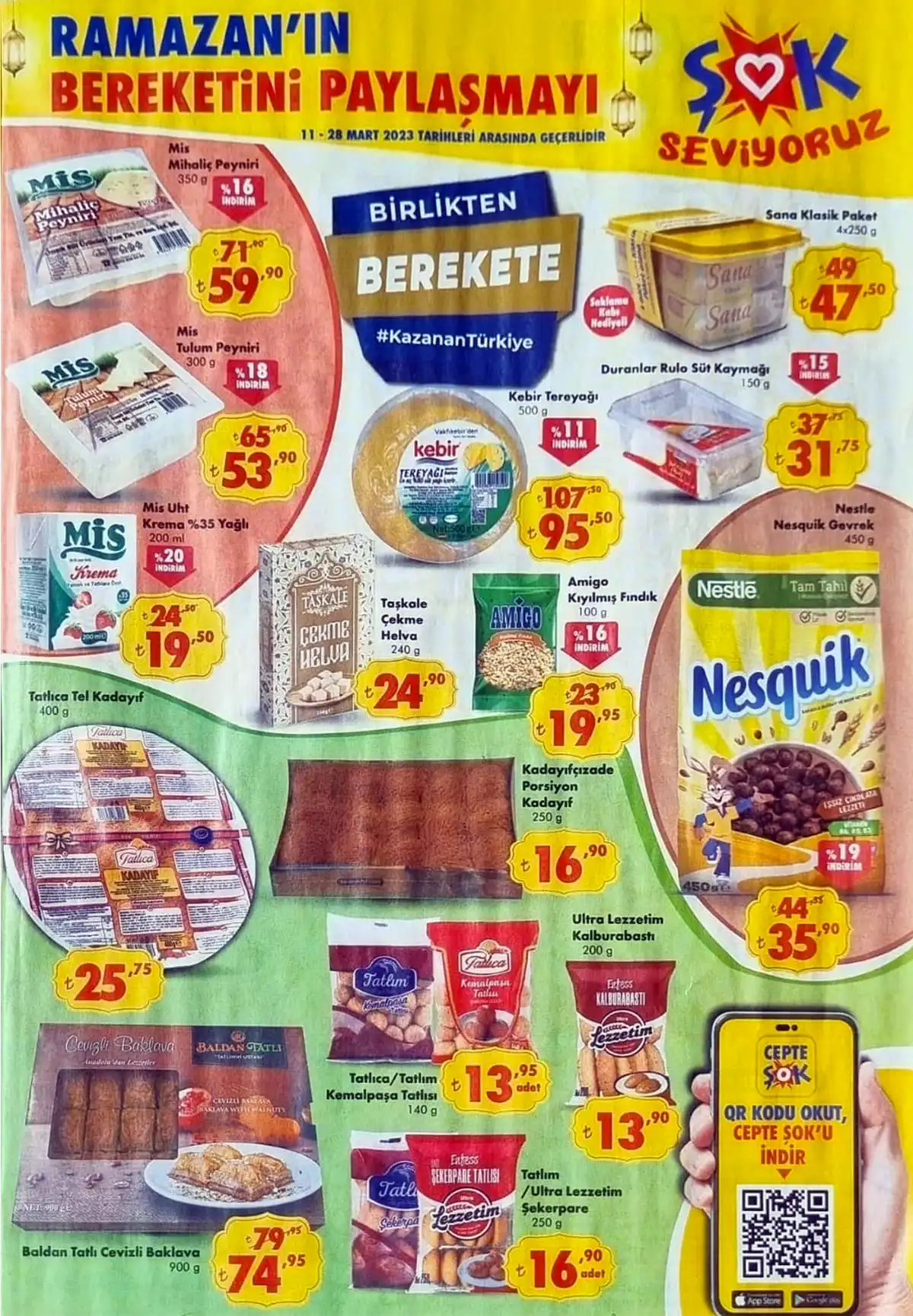 ŞOK marketlerde Ramazan indirimleri başladı! Şok aktüel katalog için son gün 28 Mart! İndirimleri kaçırmayın!