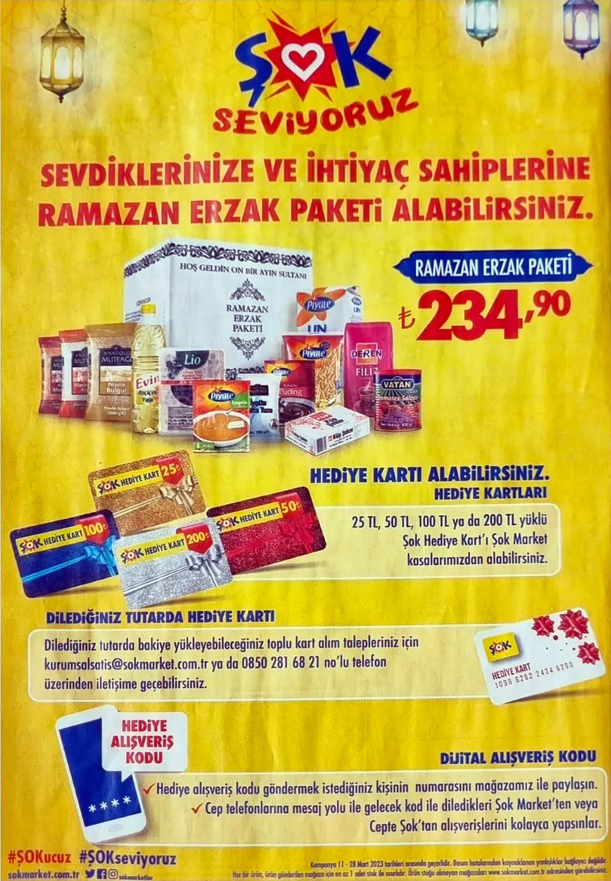 ŞOK marketlerde Ramazan indirimleri başladı! Şok aktüel katalog için son gün 28 Mart! İndirimleri kaçırmayın!