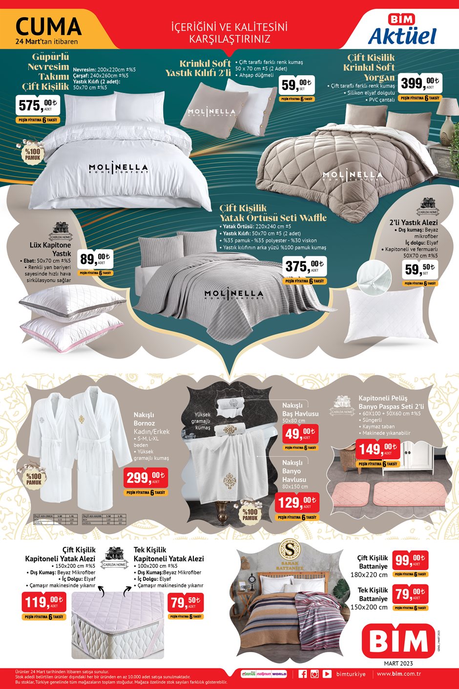 BİM’de çeyiz düzenlere bayram ettirecek indirimler! Set üstü ocak 1399 TL’ye, ankastre set 3799 TL’ye, borcam 119 TL...