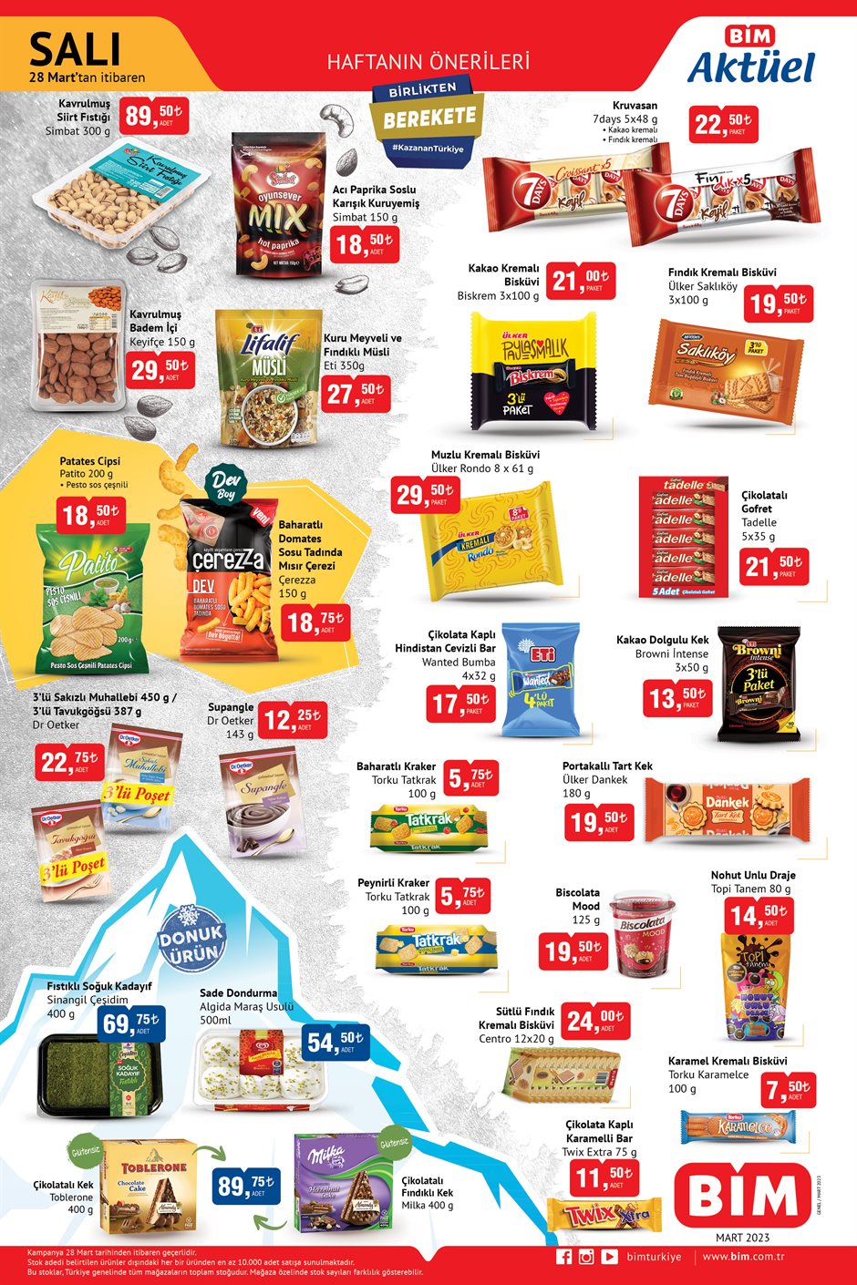 BİM’de muhteşem Ramazan indirimleri başladı! Tereyağı 125 TL’ye, salam 49.50 TL’ye, çubuk patates 44.50 TL’ye düştü!