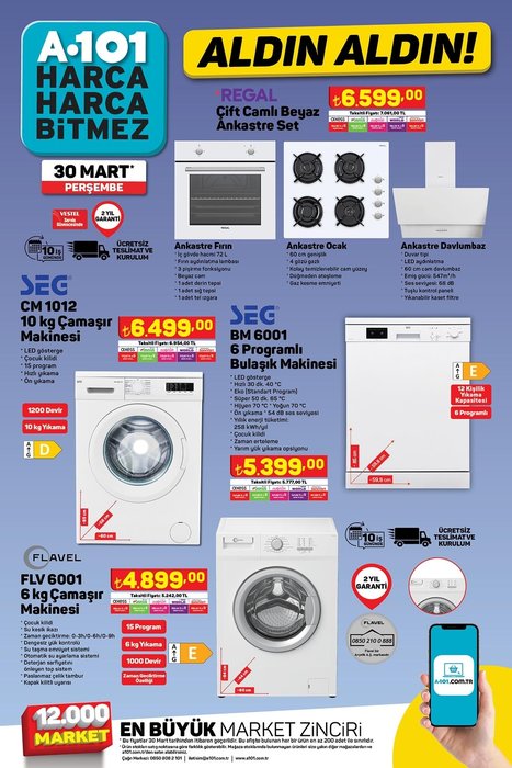 A101 de çeyiz düzenlere bayram ettirecek kampanya! Beyaz eşya,küçük ev aletleri,teknoloji ürünleri ne varsa indirimde