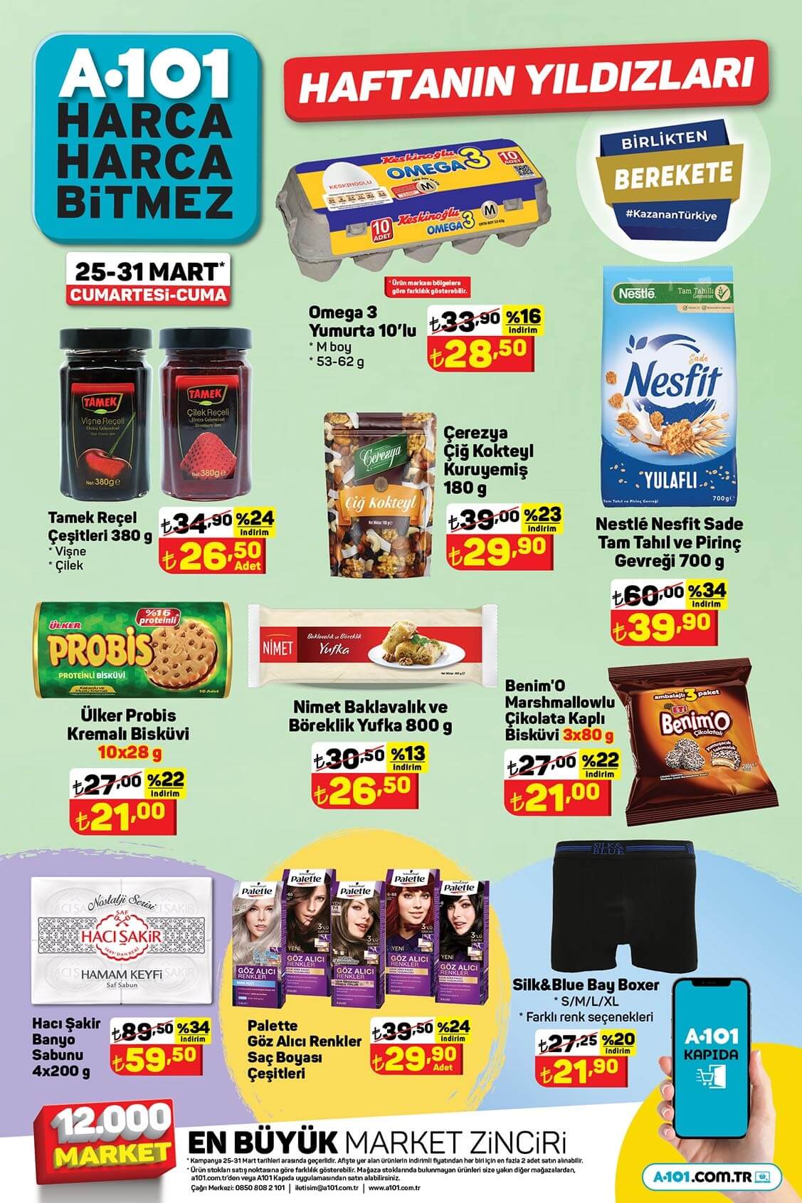 A101 de yumurta 28 TL, Selpak 118 TL yerine 54 TL ye düştü! A101 yeni kataloğu 28 Mart 2023 fiyat listesi