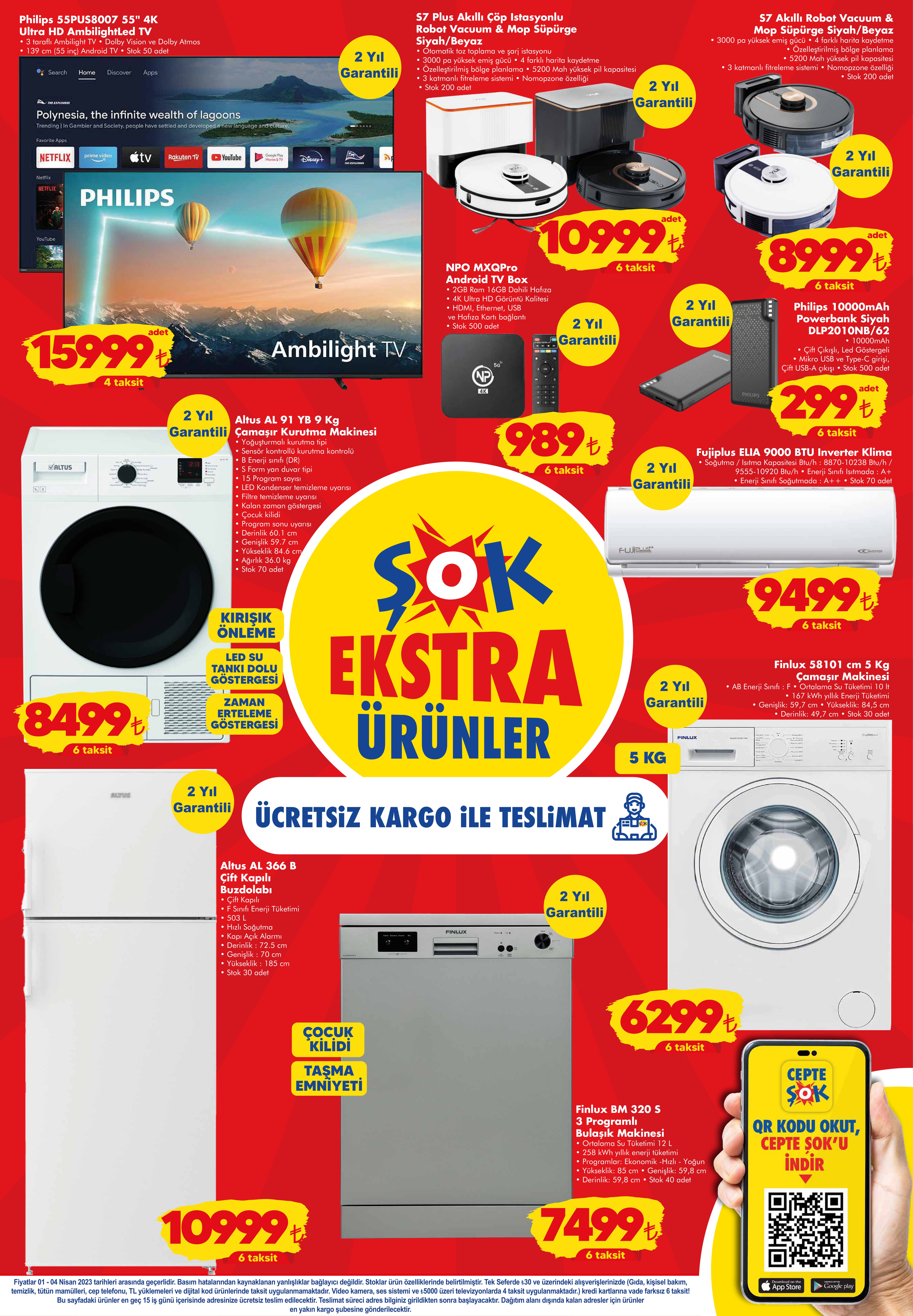 ŞOK ta şok fiyatlı indirimler var! Kadın pijama takımı 200 TL, nevresim seti 200 TL, TV ünitesi 800 TL...