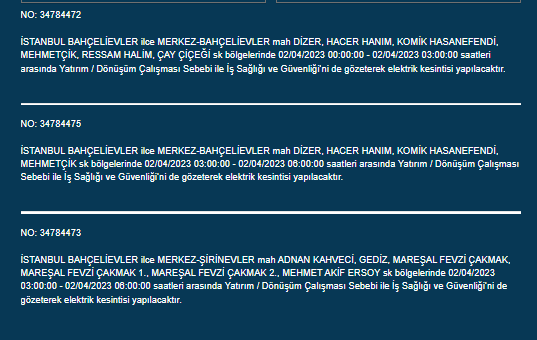 İstanbullular dikkat! Yarın bu ilçelerde elektrik kesintisi olacak! Acilen bakın!