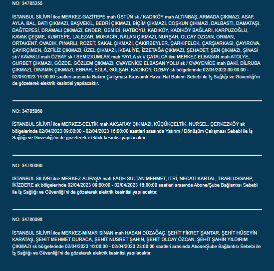 İstanbullular dikkat! Yarın bu ilçelerde elektrik kesintisi olacak! Acilen bakın!