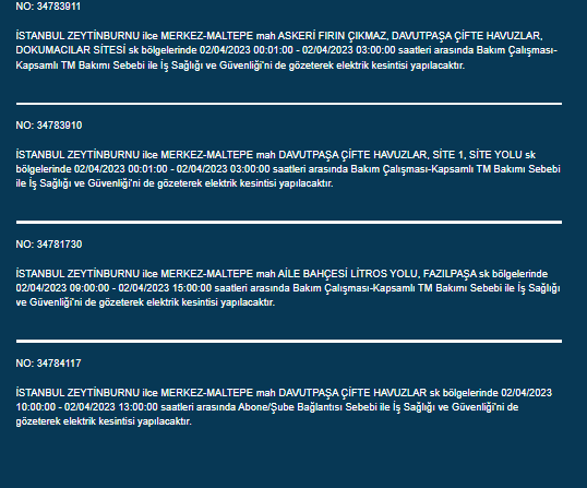 İstanbullular dikkat! Yarın bu ilçelerde elektrik kesintisi olacak! Acilen bakın!