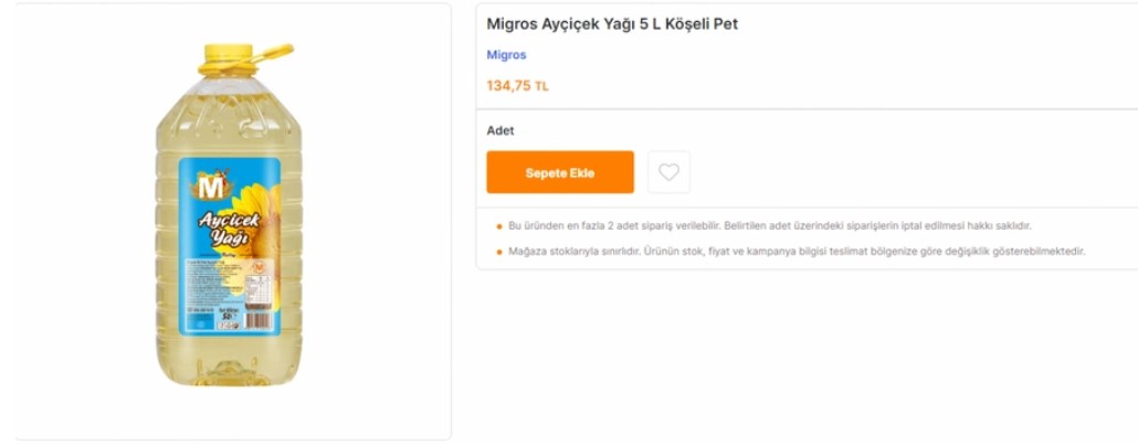 Nisan yine boş geçmiyor! Migros tan Ayçiçek yağına çılgın indirim geldi! Fiyatı yine düştü