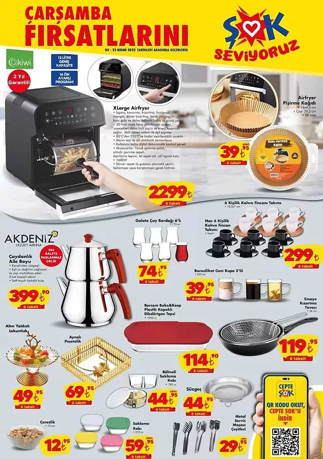 Kaçıranlara özel bir kere daha satışta! Şok ta Airfryer 2.299 TL! Bir daha bu fırsat gelmeyebilir