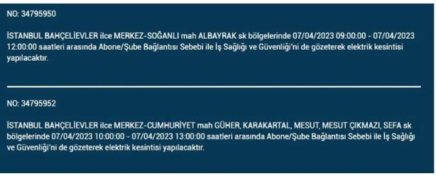 İstanbullular hemen bakın! Yarın İstanbul elektrik kesintisi olacak mı? 7 Nisan 2023 elektrik kesintisi olacak ilçeler!