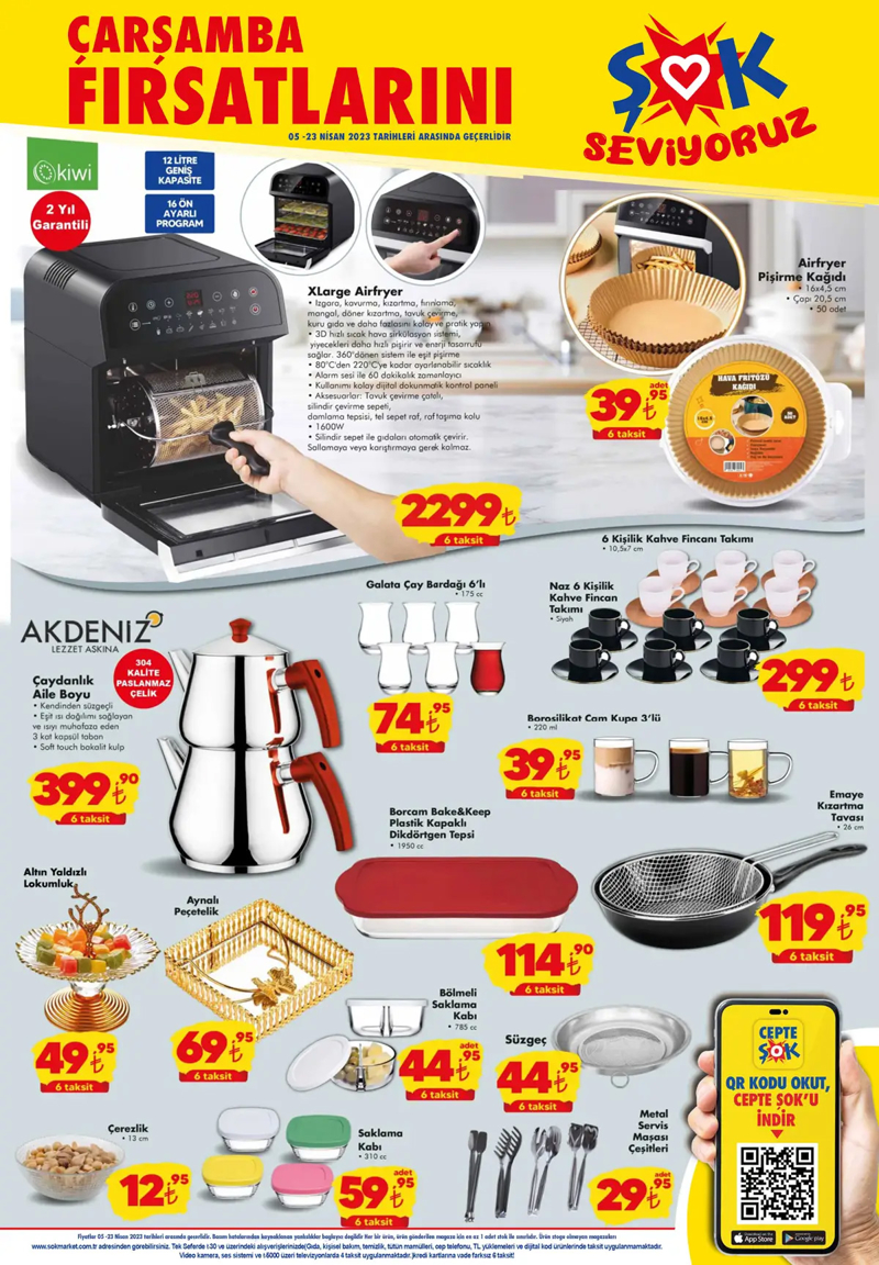 ŞOK’ta kadınlara özel müthiş indirimler! Çatal-kaşık seti 55 TL, çaydanlık 340 TL, şarjlı süpürge 340 TL...