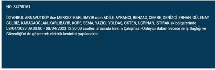 İstanbullular hemen bakın! Yarın İstanbul elektrik kesintisi olacak mı? 8 Nisan 2023 elektrik kesintisi olacak ilçeler!