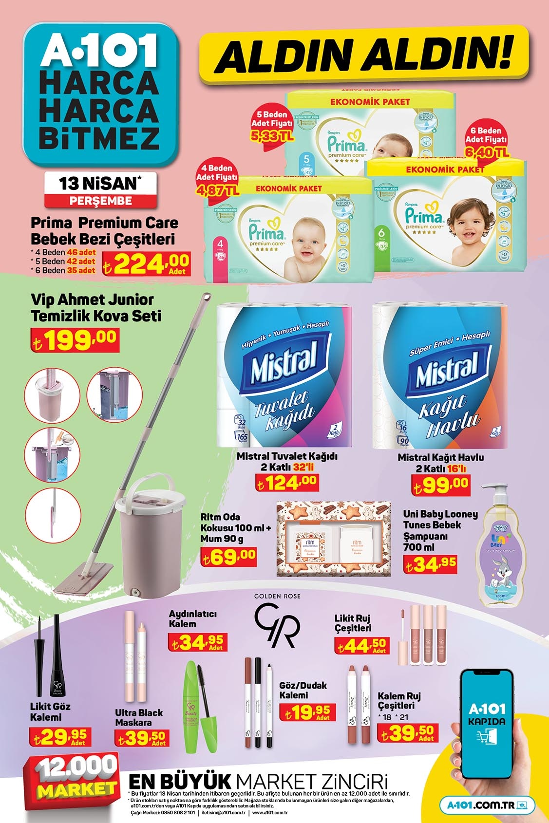 A101 Aktüel Kataloğu 13 Nisan 2023! Bu hafta bahçe ürünleri, kamp çadırları, Airfryer lar ve elektronik ürünler satışta!