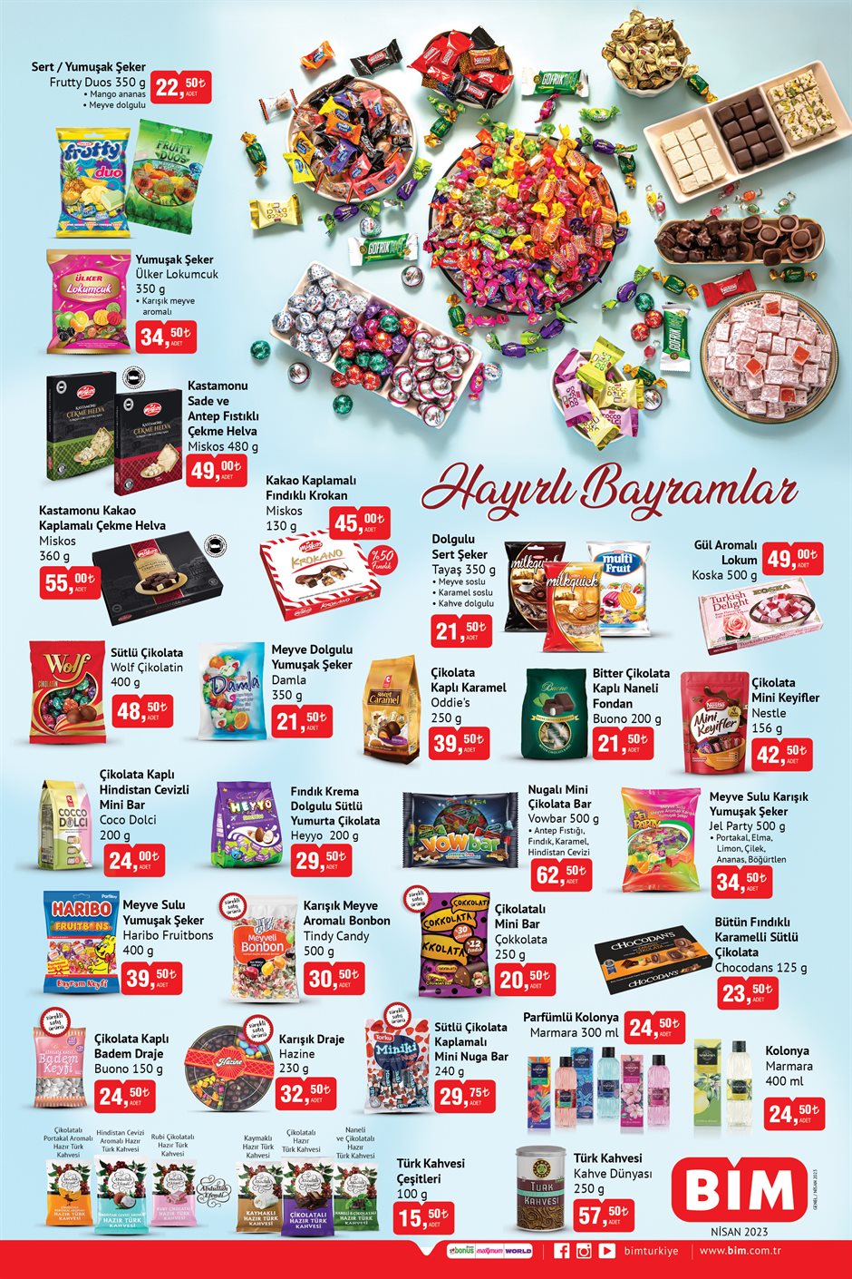 BİM den bayram müjdesi geldi! İşte BİM bayram şekeri 2023 kataloğu!
