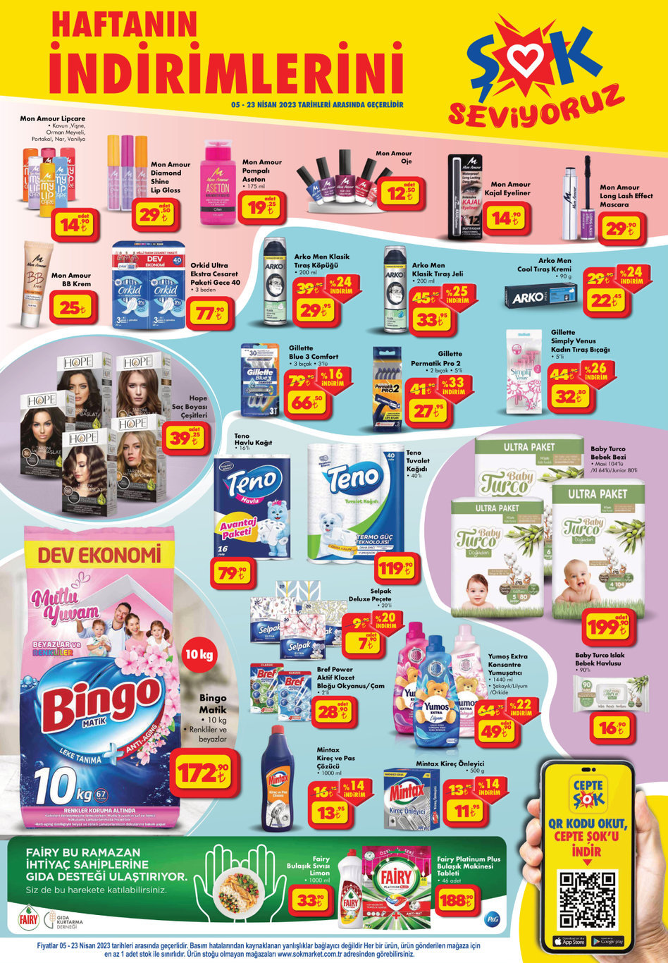 ŞOK tan indirim rüzgarı! 10 kiloluk deterjan 172,90 TL, Fairy bulaşık sıvısı 33,90 TL! Hemen bakın!