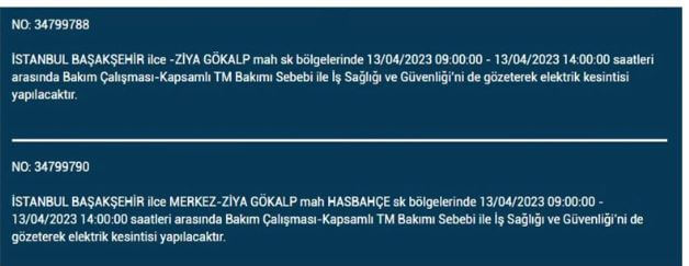 İstanbullular bakın! Yarın İstanbul elektrik kesintisi olacak mı? 13 Nisan 2023 elektrik kesintisi olacak ilçeler!