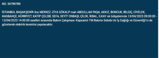 İstanbullular bakın! Yarın İstanbul elektrik kesintisi olacak mı? 13 Nisan 2023 elektrik kesintisi olacak ilçeler!