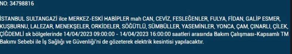 İstanbullular bakın! Yarın İstanbul elektrik kesintisi olacak mı? 14 Nisan 2023 elektrik kesintisi olacak ilçeler!