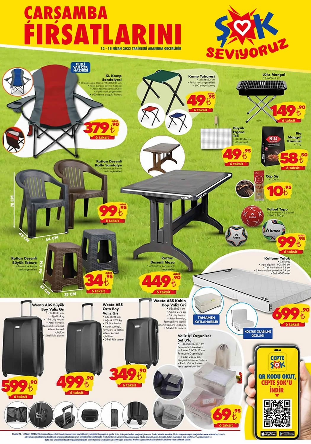 ŞOK’ta ayaklı fırça faraş seti 55 TL’ye, büyük tabure 35 TL’ye, desenli masa 450 TL’ye düştü!