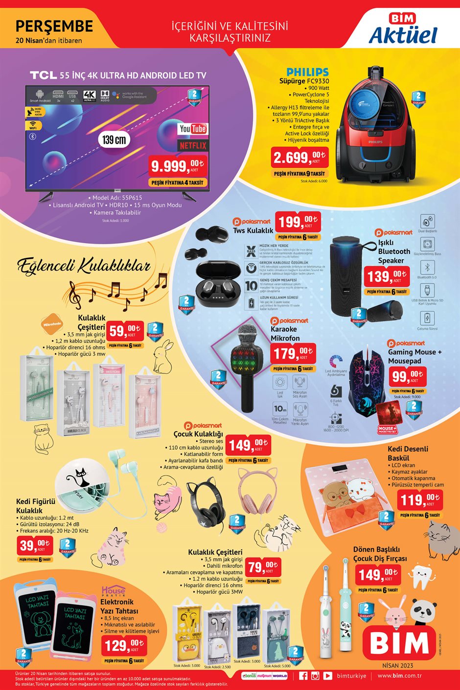 BİM’de ankastre set 4300 TL’ye, blender set 1800 TL’ye, çay makinesi 600 TL’ye düştü...
