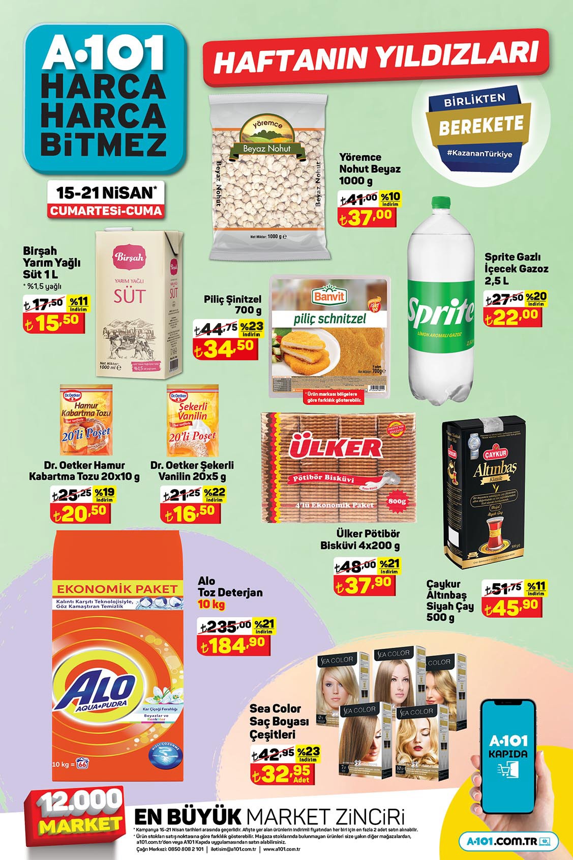 A101 den çılgın fırsat! Fiyatlar birden peş peşe düştü! Sakın bu fırsatı kaçırmayın! İşte 15-21 A101 Kataloğu!