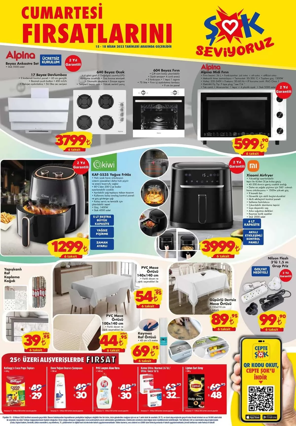 ŞOK ta hafta sonu indirim bayramı var! 18 Nisan 2023 ŞOK Market aktüel kataloğu!