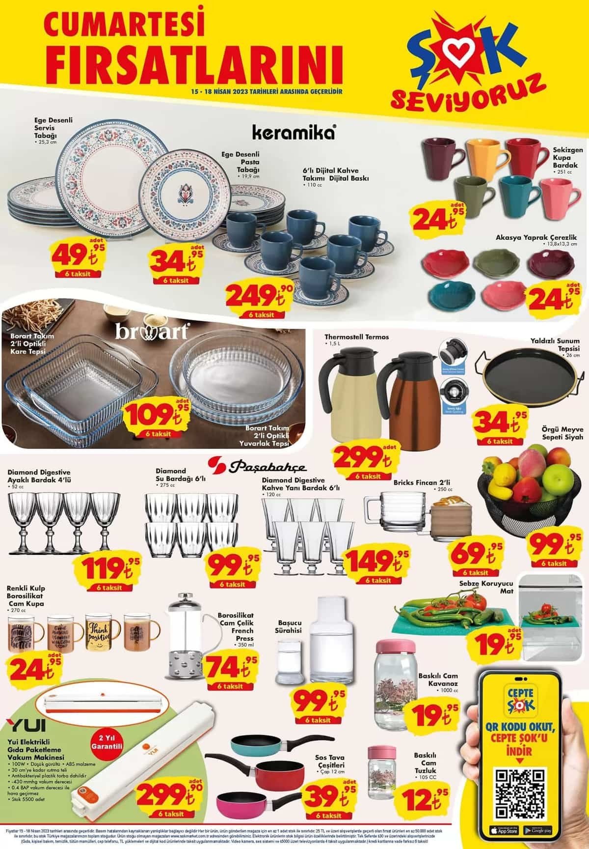 ŞOK ta hafta sonu indirim bayramı var! 18 Nisan 2023 ŞOK Market aktüel kataloğu!