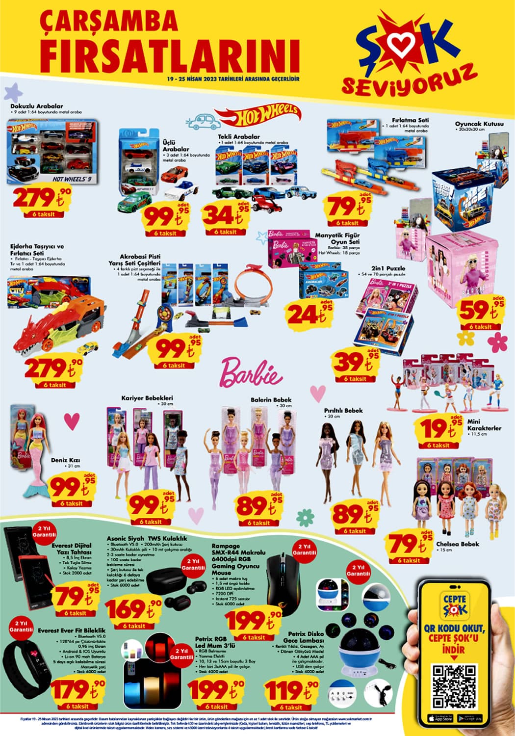 ŞOK’ta yüzlerce üründe bayrama özel indirimler! TV ünitesi 800 TL, üç kapaklı gardırop 1800 TL, çekmeceli şifonyer 1150