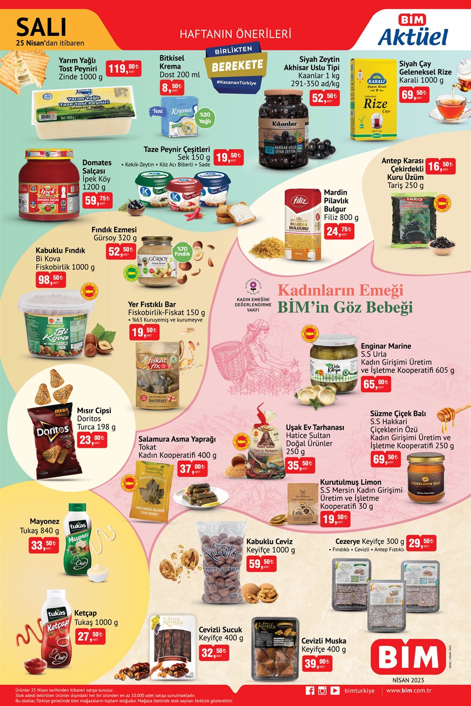 BİM’de yüzlerce üründe bayrama özel indirimler! Bebek bezi 192,50 TL, kâğıt havlu 69 TL, tuvalet kâğıdı 110 TL...