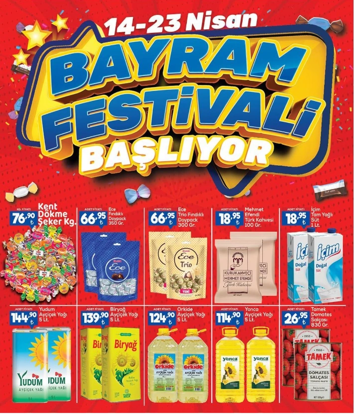 Bayram festivali Anpa Gross tan! Çılgın kampanya.. Ramazan Bayramı nda Ayçiçek Yağı 114,90 TL ye düştü