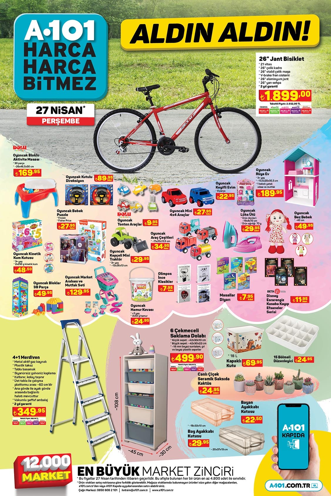 A101 de yüzlerce indirim bir güne sığıyor! Airfryer 1200 TL, migrodalga fırın 2 bin TL, çelik kettle 200 TL...