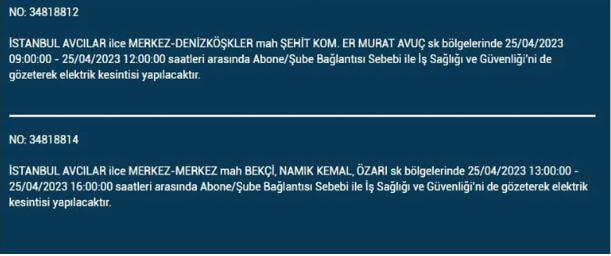 İstanbullular elektriksiz kalacak! Nerede elektrikler kesilecek? 25 Nisan 2023 elektrik kesintisi olacak ilçeler!