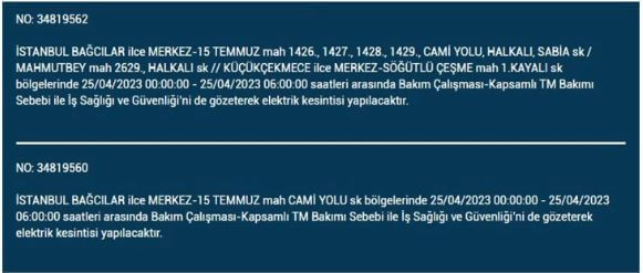 İstanbullular elektriksiz kalacak! Nerede elektrikler kesilecek? 25 Nisan 2023 elektrik kesintisi olacak ilçeler!