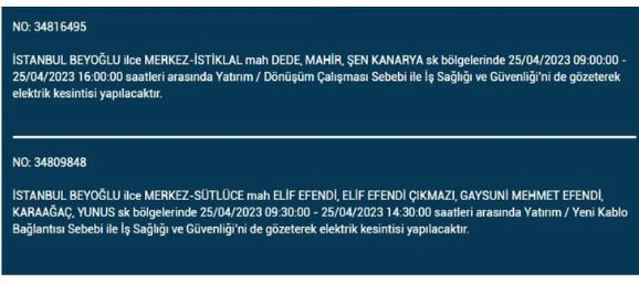 İstanbullular elektriksiz kalacak! Nerede elektrikler kesilecek? 25 Nisan 2023 elektrik kesintisi olacak ilçeler!