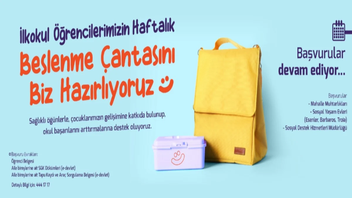 Çanakkale Belediyesi öğrencilerin sağlıklı beslenmesine katkıda bulunuyor: Beslenme çantaları dağıtımda!