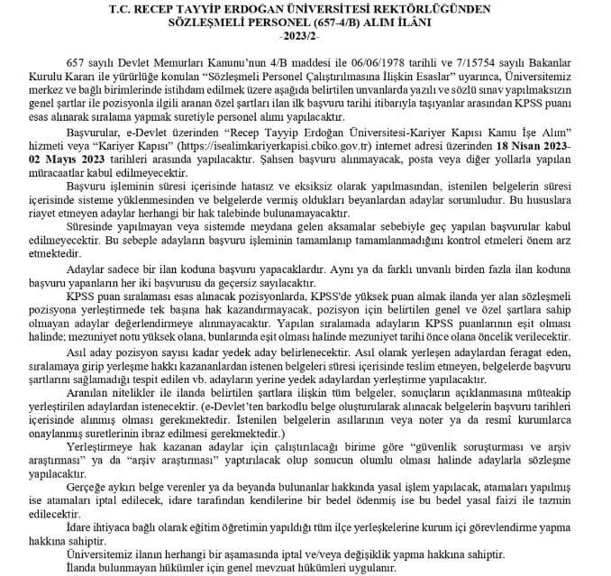 İş arayanlar bu habere bayılacak! Üniversite mülakatsız ve düşük KPSS puanıyla memur olun! İşte detaylar!