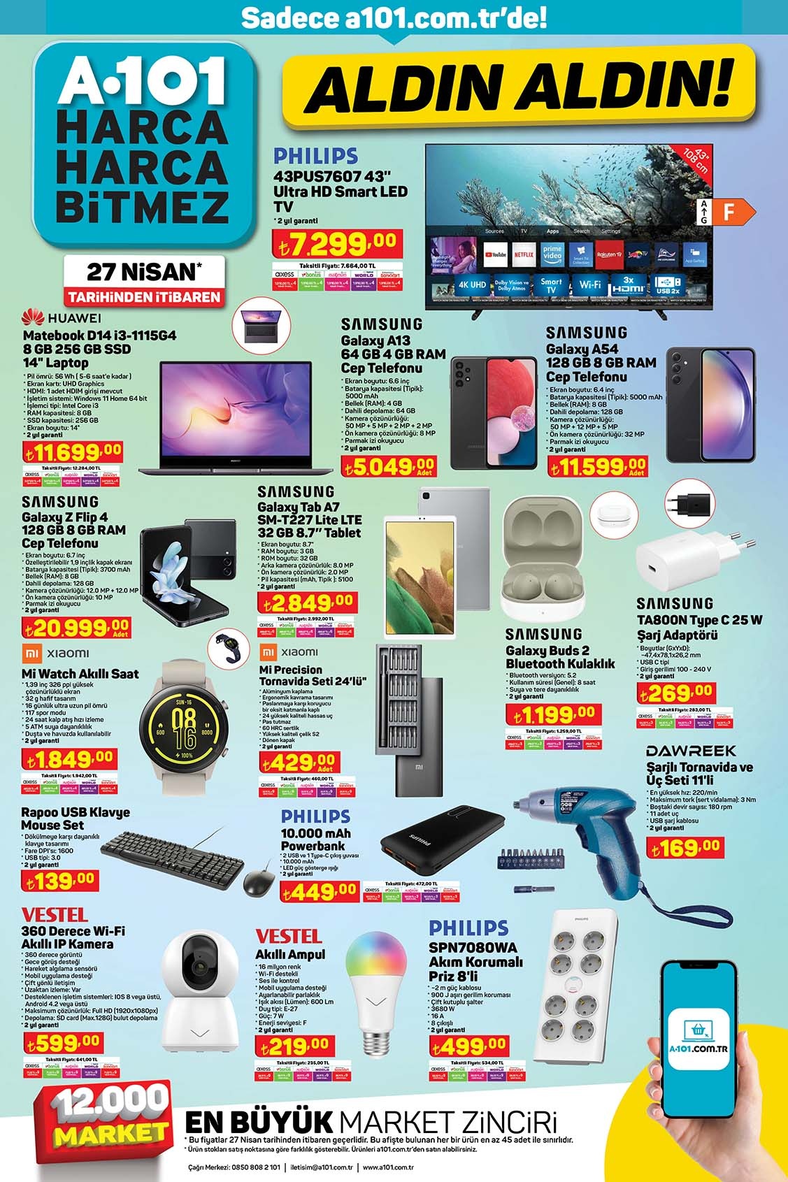 A101 de mikser 3800 TL’ye, buhar kazanlı ütü 4200 TL’ye, şarjlı dikey süpürge 2900 TL’ye düştü!