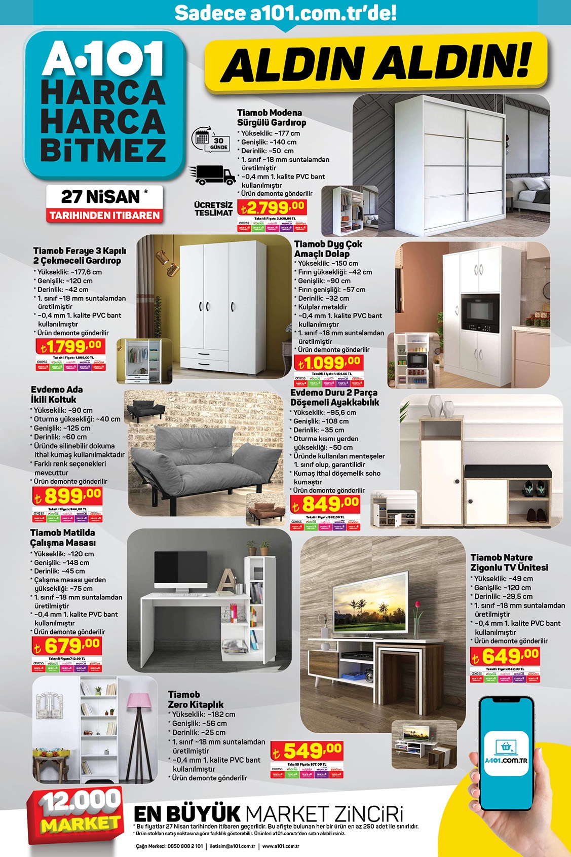 A101 de mikser 3800 TL’ye, buhar kazanlı ütü 4200 TL’ye, şarjlı dikey süpürge 2900 TL’ye düştü!