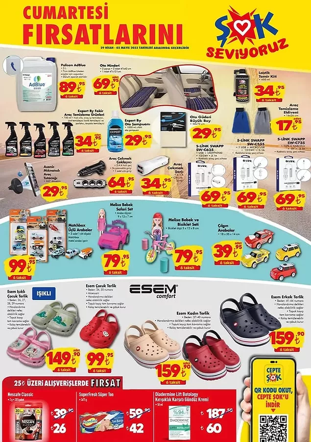 ŞOK markete oto bakım ürünleri geliyor! AdBlue 89,95 TL, Lastik Tamir Kiti 34,95 TL ye düştü! Yetişen alır!