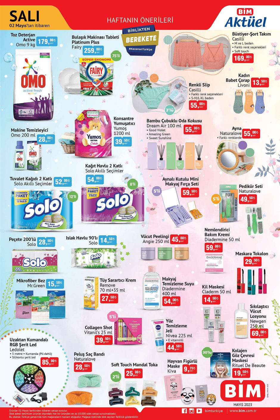 BİM’de indirimler alev alev! Kâğıt havlu 54 TL’ye, nemlendirici krem 59 TL’ye, makine temizleyici 28 TL’ye düştü!