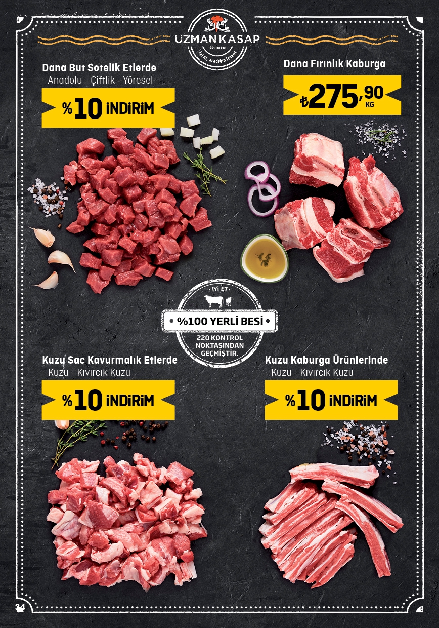 En iyi fiyat Migros’ta! Dana fırınlık kaburga 276 TL, dana ızgaralık ciğer 200 TL, hindi bütün but 100 TL...