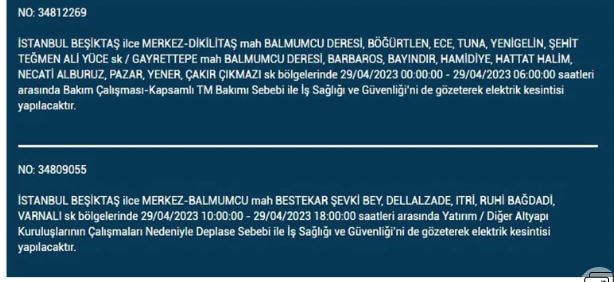 İstanbullular elektriksiz kalacak! Nerede elektrikler kesilecek? 29 Nisan 2023 elektrik kesintisi olacak ilçeler!